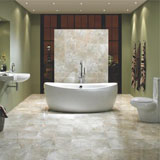 Salle de bain en onyx